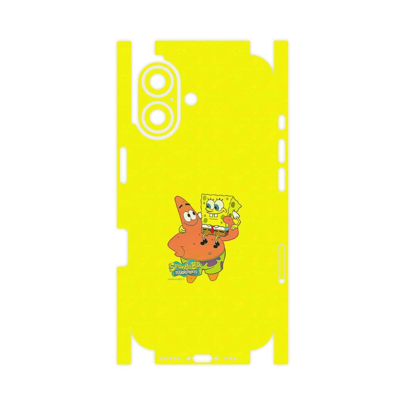 برچسب پوششی ماهوت مدل SpongeBob SquarePants-FullSkin مناسب برای گوشی موبایل اپل iPhone 16