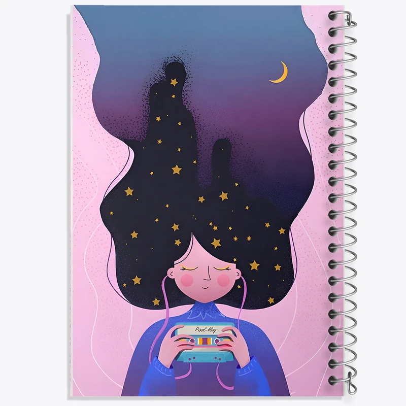 دفتر مشق 100 برگ خندالو طرح دخترانه کد N3779