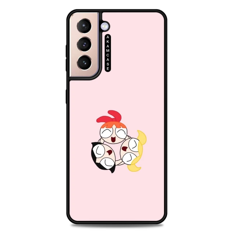 کاور آکام مدل AMCWSGS21P-POWERPUFF GIRLS-2 مناسب برای گوشی موبایل سامسونگ Galaxy S21 Plus