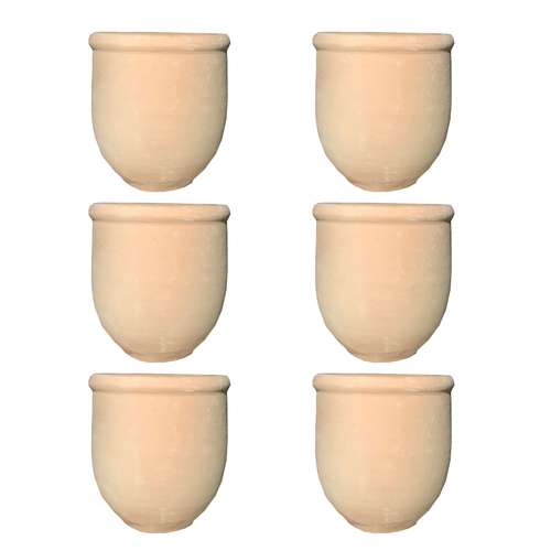 گلدان سفالی طرح خمره کد Gol106 مجموعه 6 عددی