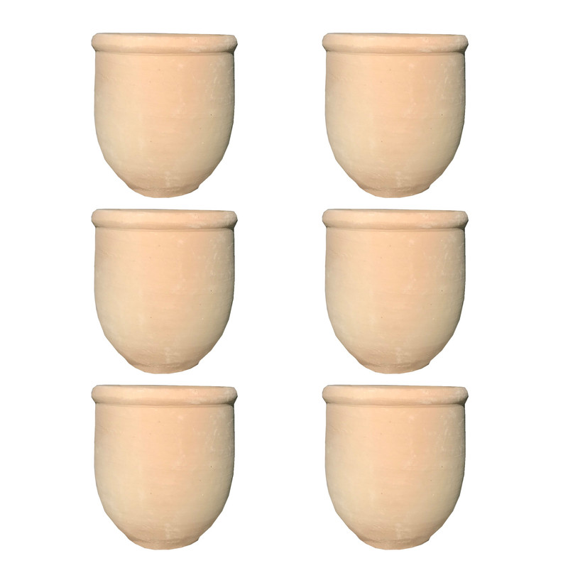 گلدان سفالی طرح خمره کد Gol106 مجموعه 6 عددی