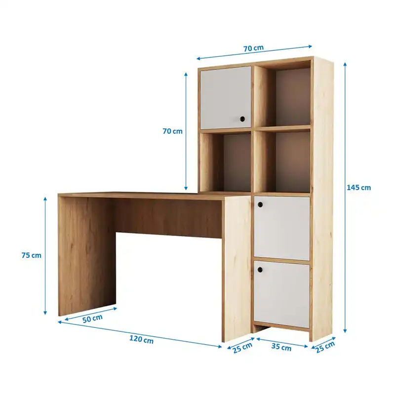 میز تحریر مدل کتابخانه دار
