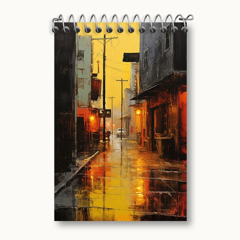 دفتر یادداشت 50 برگ خندالو مدل خیابان کد F418