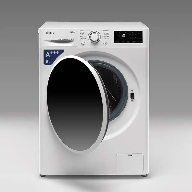 ماشین لباسشویی جی پلاس مدل GWM-P87W ظرفیت ۸ کیلوگرم