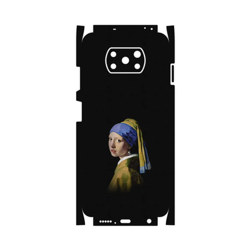برچسب پوششی ماهوت مدل Girl with a Pearl Earring of Vermeer-FullSkin مناسب برای گوشی موبایل شیائومی Poco X3 NFC