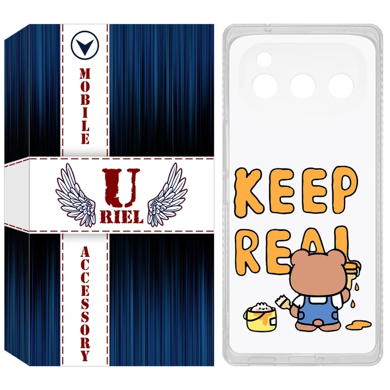 کاور یوریل مدل Clear کد 15 طرح خرس مناسب برای گوشی موبایل داریا Bond