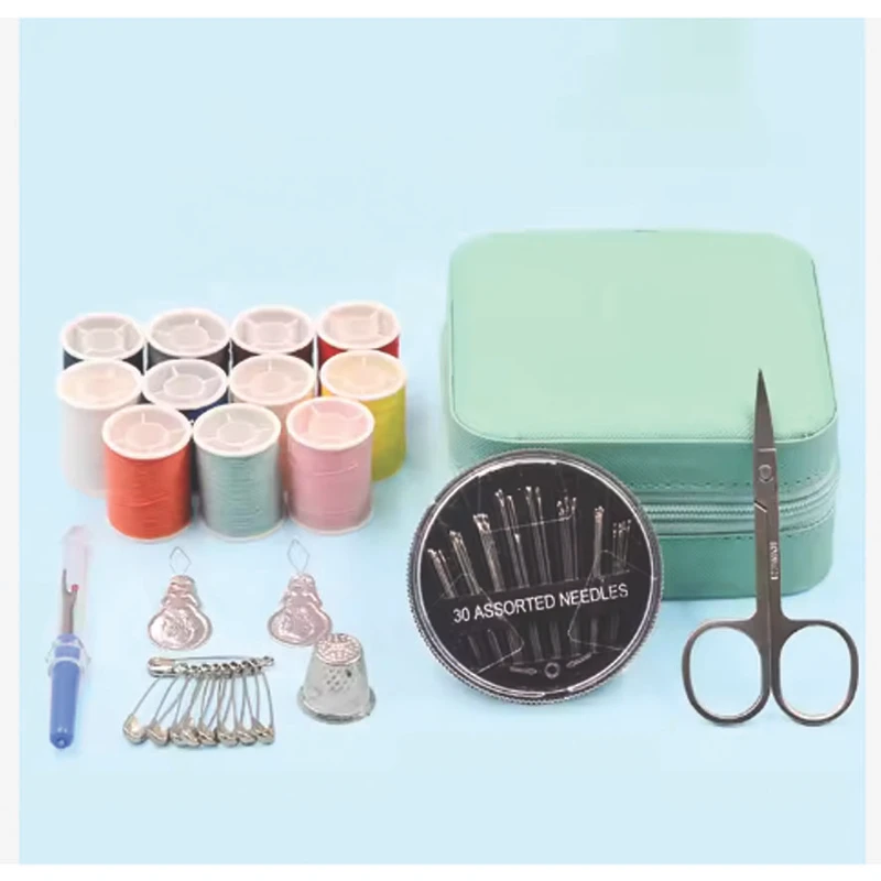 عکس شماره 2 : جعبه نخ و سوزن طرح مسافرتی کد mora مجموعه 50 عددی