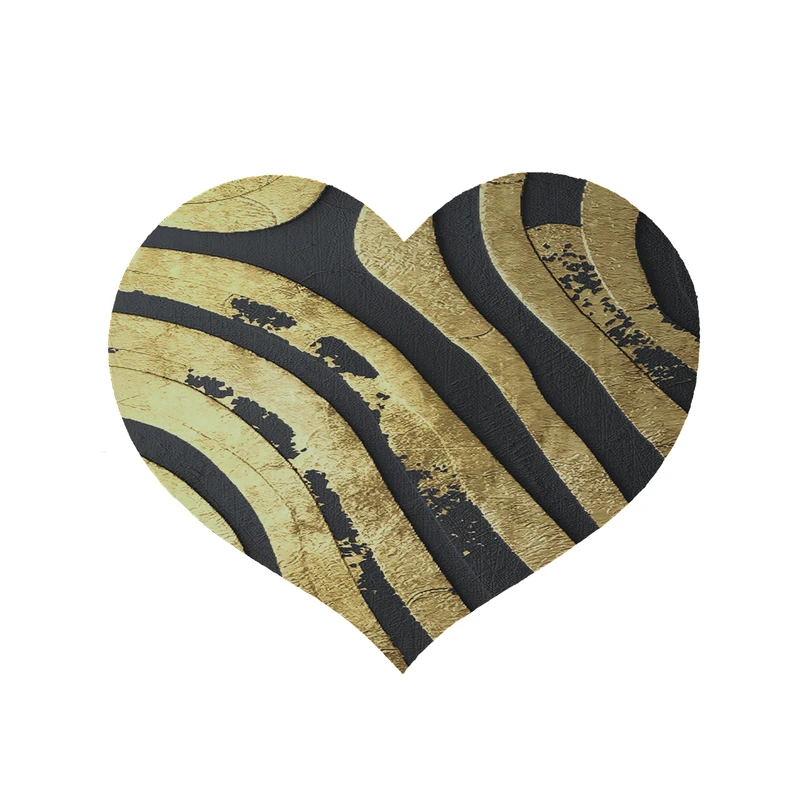 پادری مدل قلب طرح کلاسیک کد 8903 سایز 90x90 سانتی متر 