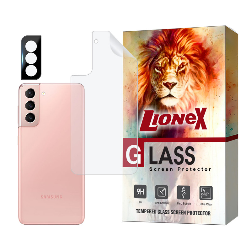 محافظ پشت گوشی لایونکس مدل MTBFULL مناسب برای گوشی موبایل سامسونگ Galaxy S21 5G به همراه محافظ لنز