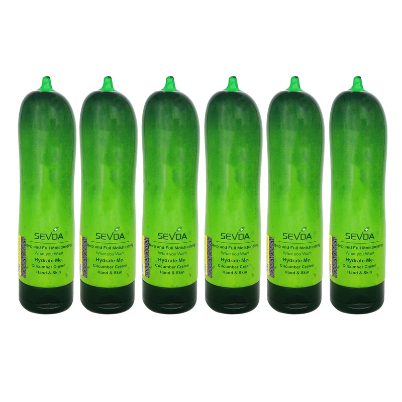 کرم آبرسان دست و صورت سودا مدل خیار مناسب برای انواع پوست حجم 250 میلی لیتر مجموعه 6 عددی