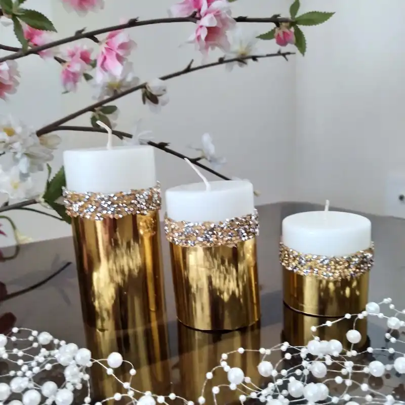 شمع طرح استوانه مدل 1406 مجموعه 3 عددی