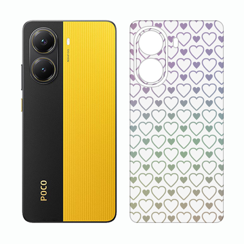 برچسب پوششی ریمکس مدل Cover طرح قلب مناسب برای گوشی موبایل شیائومی Poco X7 Pro