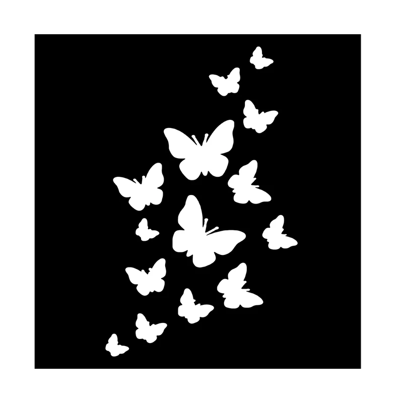  شابلون باتیس آرت طرح پروانه کد 50-178