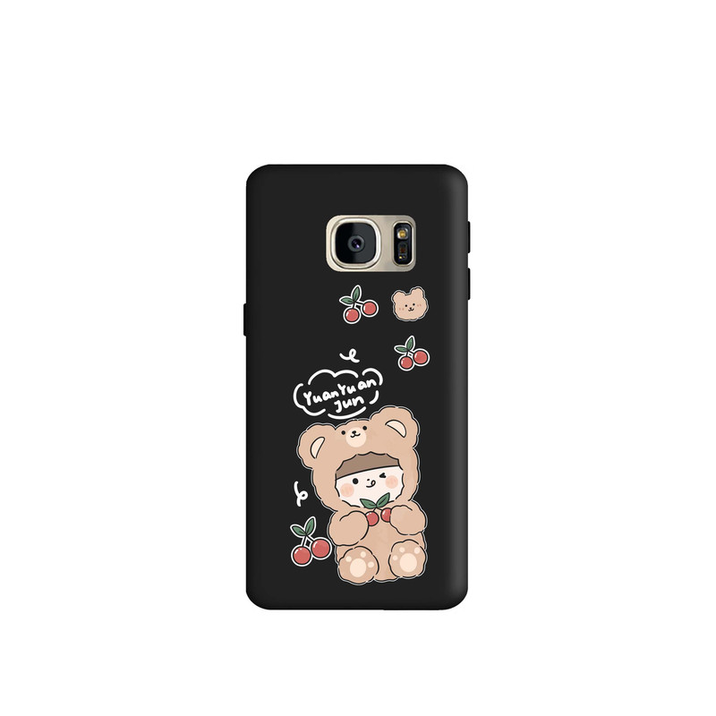 کاور طرح دختر خرسی کد m2501 مناسب برای گوشی موبایل سامسونگ Galaxy S7 Edge 