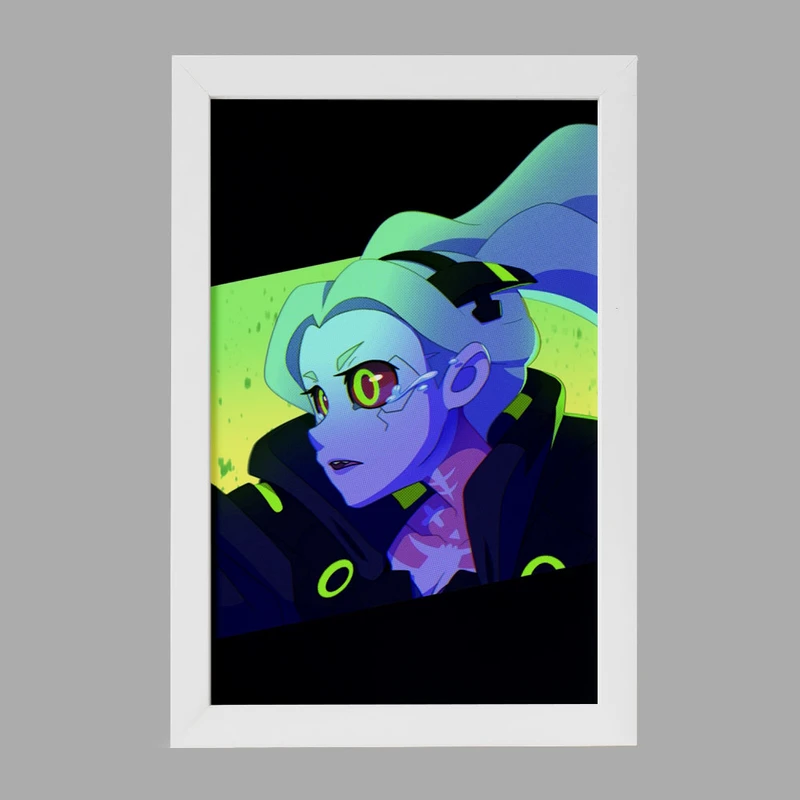 تابلو خندالو مدل ربکا انیمه سایبرپانک کد 23994