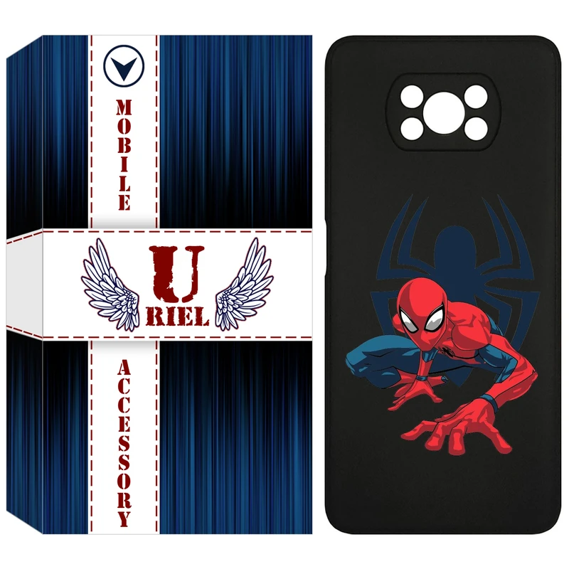 کاور یوریل قاب مدل KSH کد 75 طرح اسپایدرمن مناسب برای گوشی موبایل شیائومی Poco X3 / X3 Pro