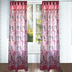 پرده مدل بندینکی طرح اسب تک شاخ  کد 72 سایز 150×220 سانتی متر