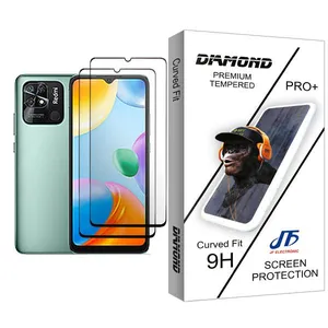 JF Diamond Glass MIX002 Screen Protector For Xiaomi Redmi 10C Pack Of 2