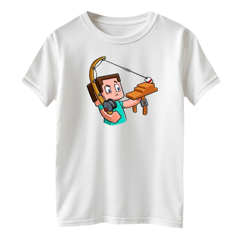 تی شرت آستین کوتاه بچگانه مدل ماینکرفت کد 09