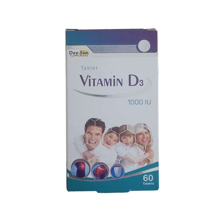 قرص ویتامین د3 1000 واحدی دی سان بسته 60 عددی