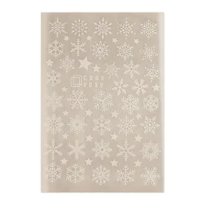 لنز ناخن مدل برف کد 30