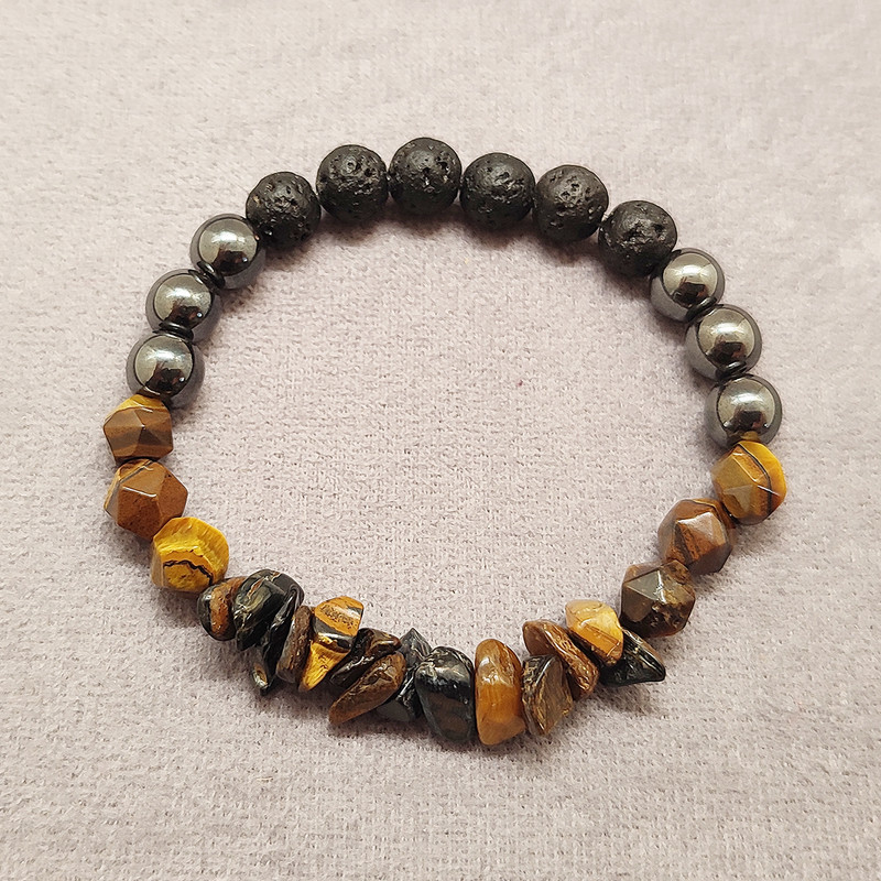 دستبند مردانه مدل سنگی کشی