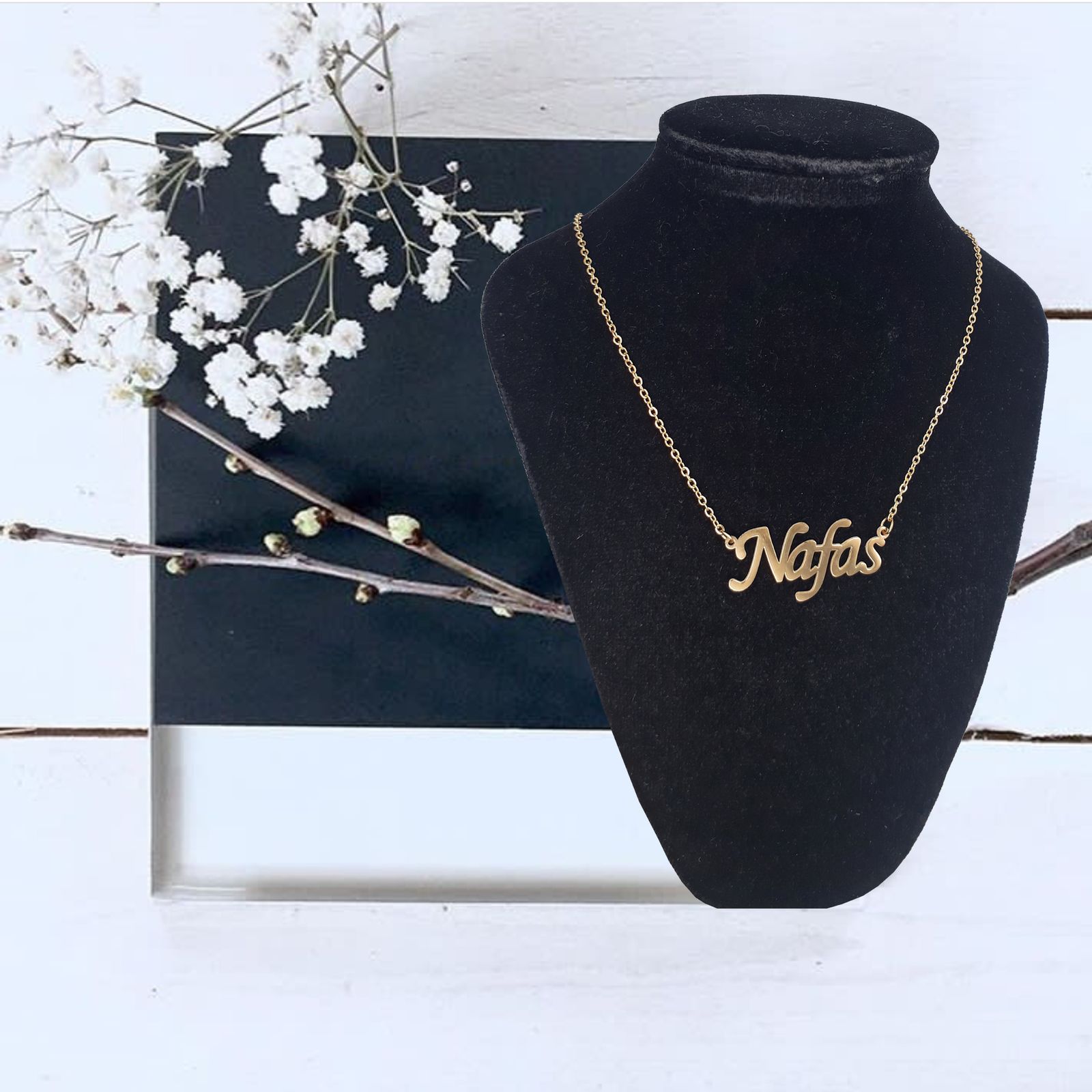 گردنبند زنانه آی جواهر مدل نفس کد M22 -  - 5