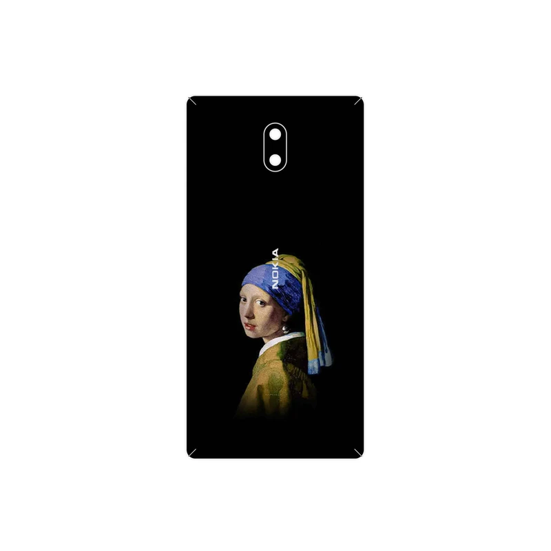 برچسب پوششی ماهوت مدل Girl with a Pearl Earring of Vermeer مناسب برای گوشی موبایل نوکیا 3