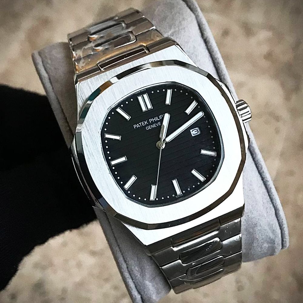 ساعت مچی عقربه‌ای مردانه مدل ناتیلوس بندفلزی کد Patek Philippe NAUTILUS P8168B -  - 5