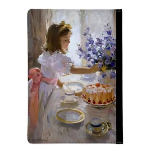 کلاسور مدل دختر و گلدان گل7