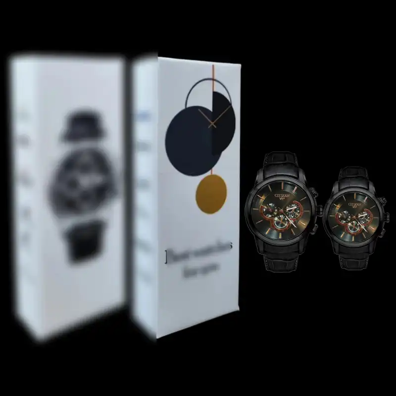 ست ساعت مچی عقربه ای مدل تک موتوره صفحه طرح کوکو بند چرم کد 1