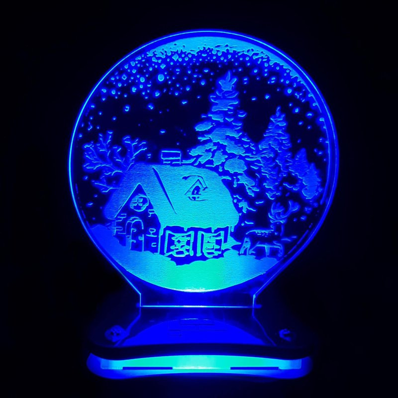 چراغ خواب مدل کلبه برفی