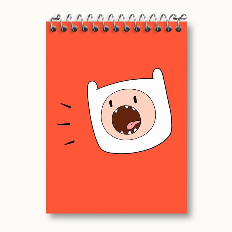 دفتر یادداشت 50 برگ خندالو مدل فین وقت ماجراجویی Adventure Time کد 20827