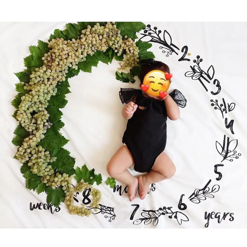 زیرانداز عکاسی نوزاد طرح  حلقه تمشک