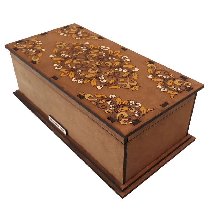 جعبه چای کیسه ای پرشین باکس مدل چوبی