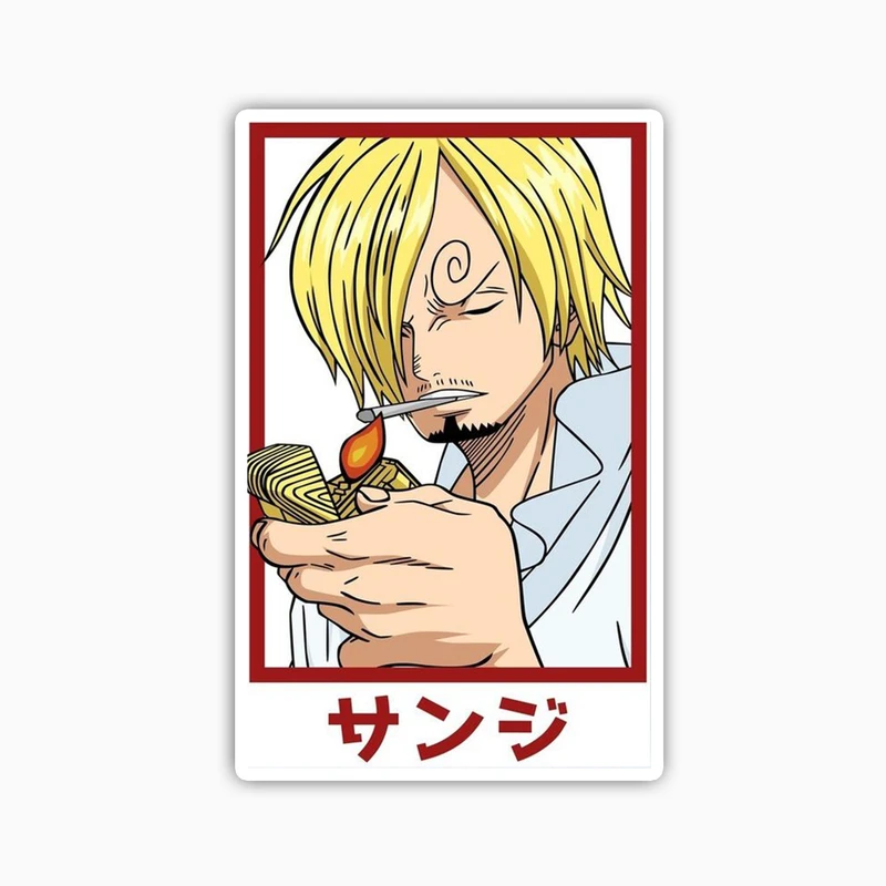 استیکر لپ تاپ و موبایل بووم طرح انیمه مدل sanji کد NY37