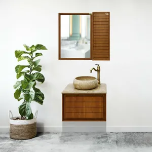 ست کابینت و روشویی مدل ویکتوریا به همراه آینه و باکس