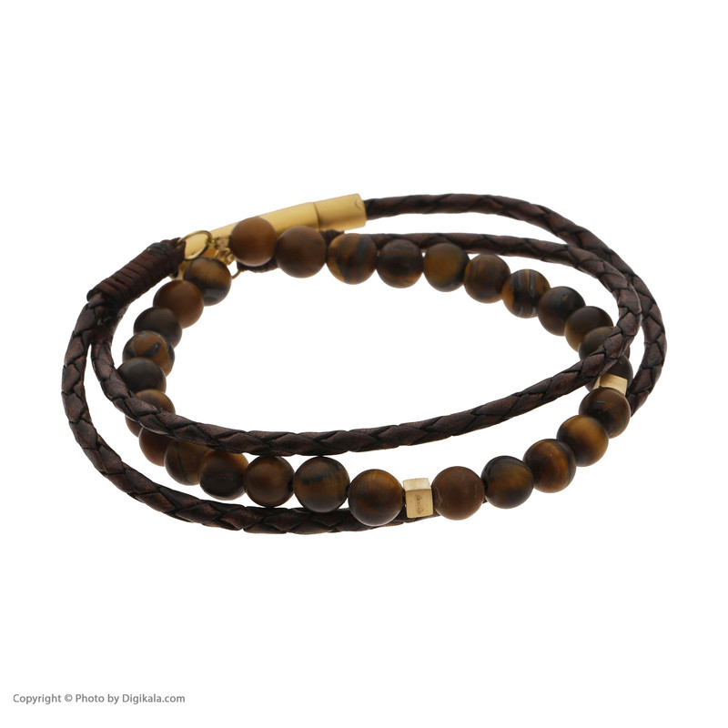 دستبند طلا 18 عیار مردانه تاج مدل G260-1