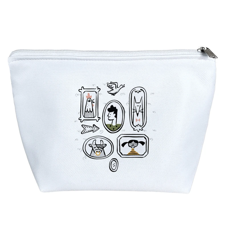 کیف لوازم آرایش دخترانه خندالو مدل تابلوها کد 9327