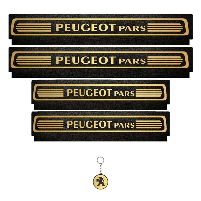 برچسب پارکابی خودرو لندمون کد LM231 MT مناسب برای پژو پارس مجموعه 5 عددی به همراه جا کلیدی