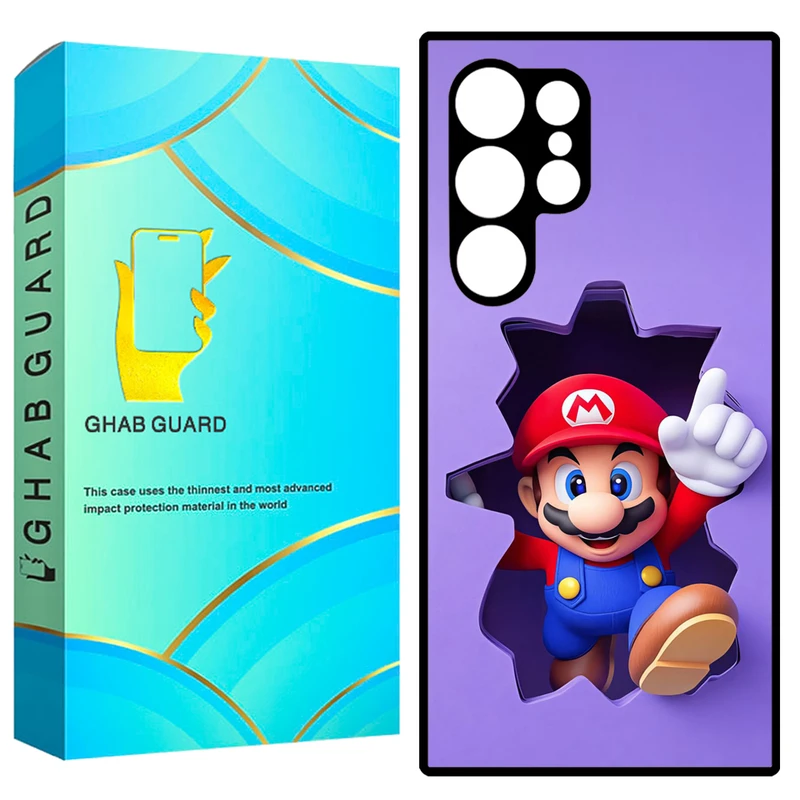 کاور قاب گارد طرح ماریو مدل GCHPS23U مناسب برای گوشی موبایل سامسونگ Galaxy S23 Ultra 5G  