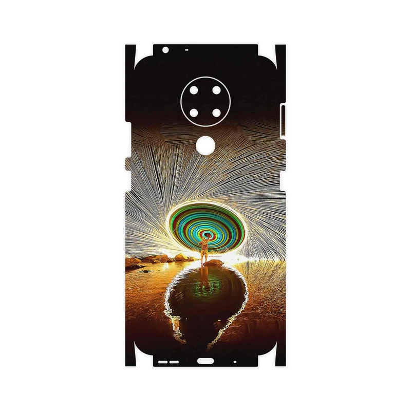 برچسب پوششی ماهوت مدل Night Light Fountain-FullSkin مناسب برای گوشی موبایل نوکیا 3.4