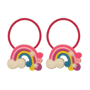 کش مو دخترانه مدل رنگین کمان کد 05 بسته 2 عددی