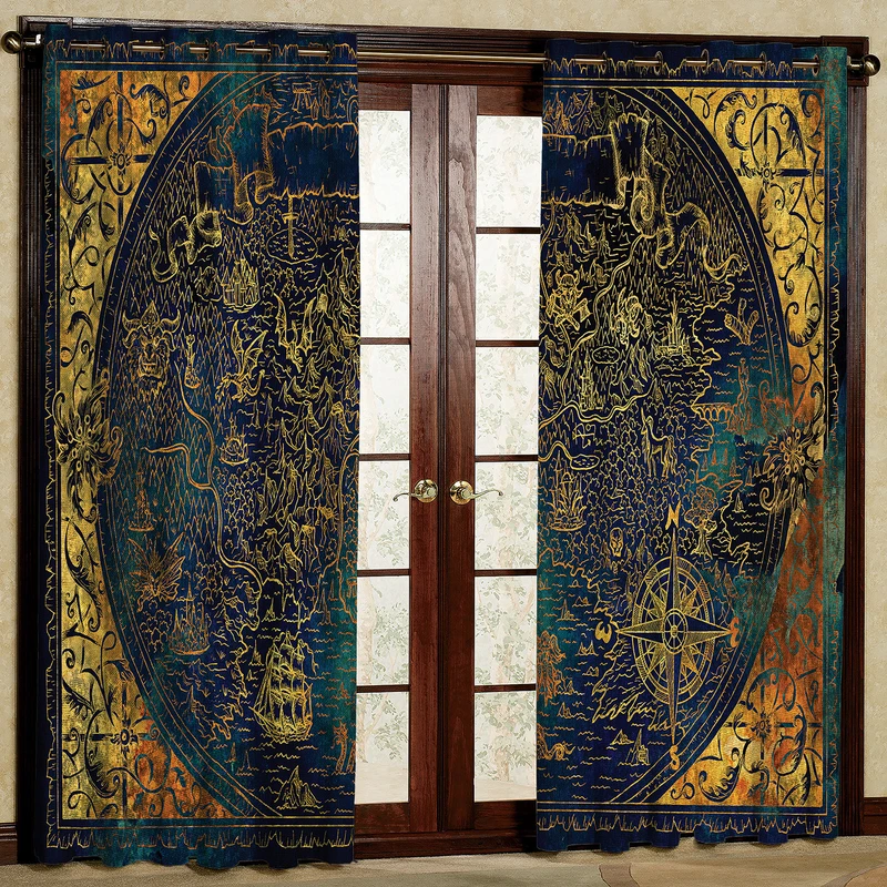 پرده مدل طرحدار مخمل پانچی کد 2252 سایز 200x140 سانتی متر