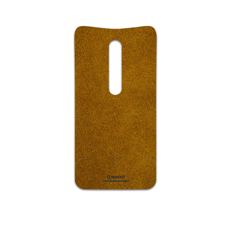 برچسب پوششی ماهوت مدل Brown-Chamois-Leather مناسب برای گوشی موبایل موتورولا Moto X Style