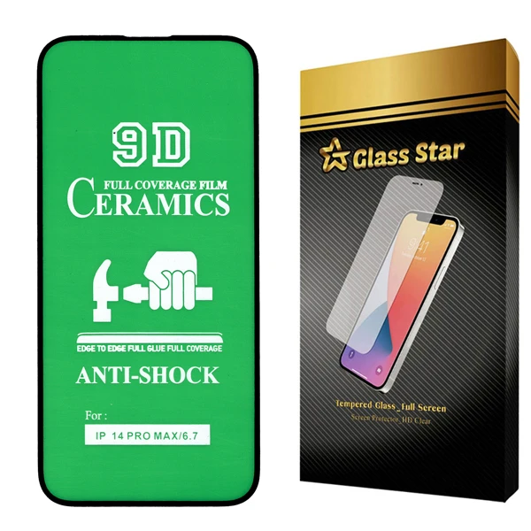  محافظ صفحه نمایش سرامیکی گلس استار مدل CRGA مناسب برای گوشی موبایل اپل iPhone 14 Pro Max