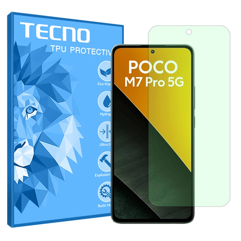 محافظ صفحه نمایش گرین لایت تکنو مدل Eye Care مناسب برای گوشی موبایل شیائومی Poco M7 Pro 5G