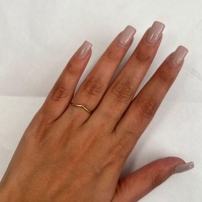 انگشتر طلا 18 عیار زنانه ماوی گالری مدل تاج ساده  سایز 54