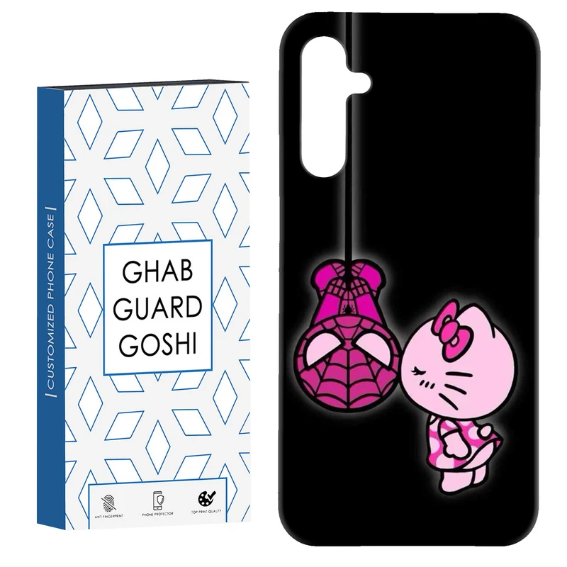 کاور قاب گارد گوشی طرح کیتی و مرد عنکبوتی کد Dimo-896 مناسب برای گوشی موبایل سامسونگ Galaxy A54