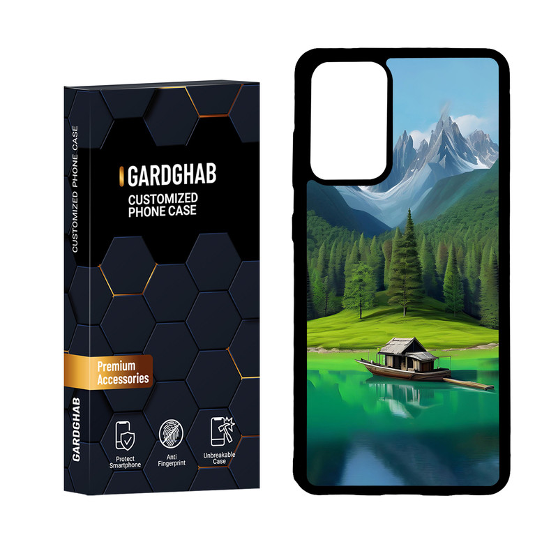 کاور گارد قاب مدل پشت گلس هنری مناسب برای گوشی موبایل سامسونگ Galaxy A72
